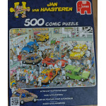 Jan van Haasteren - In de autospuiterij